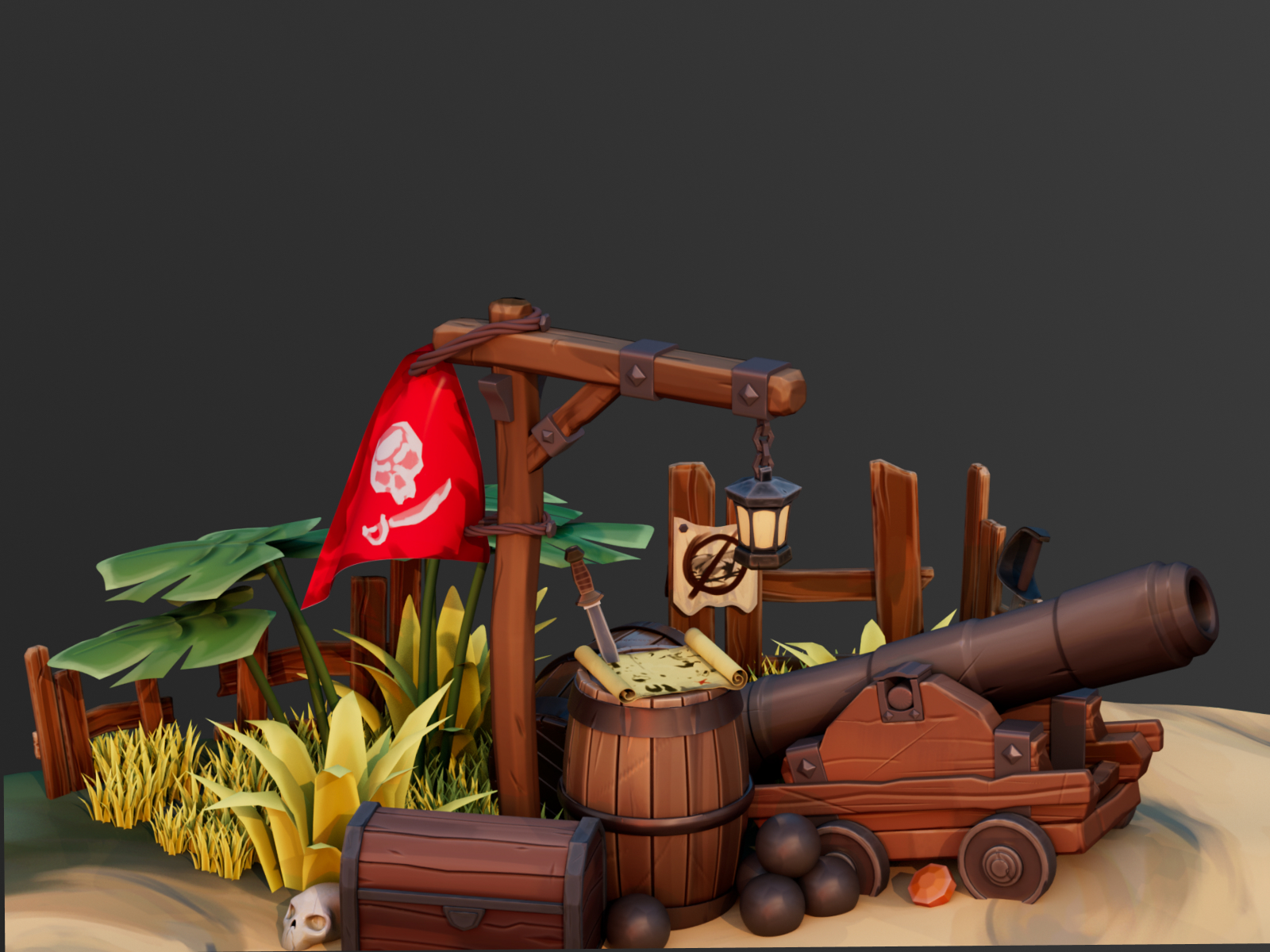 Pirate Scene — 3D Environment
